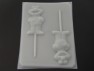 196sp Yellow Chicken Friend in Shirt Chocolate or Hard Candy Lollipop Mold